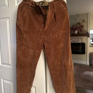 RRL Ralph Lauren Officer’s Corduroy Trousers – Rust Brown (Size 29)